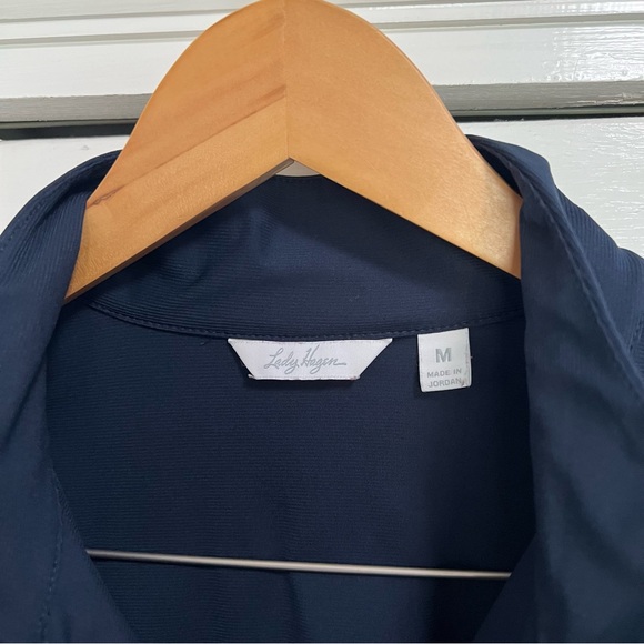 Lady Hagen Golf Polo and Pants Bundle, Gray & Navy, Medium/10 - Picture 4 of 9